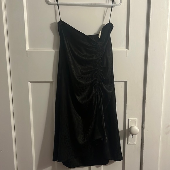 Satin Slitted Skirt - Picture 1 of 2